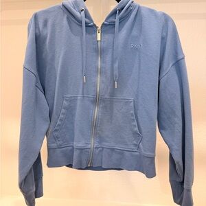 DKNY Light Blue Casual Hoodie